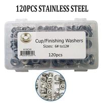 120PCS Stainless Steel A2 Screw Cup Finishing Washers For Countersunk Screws