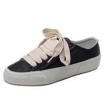 2024 2024 New Women's Commuter Shoes Satin Shoes Spanish Ribbon Flat Shoes Casual Comfortable Soft Bottom White Shoes Female Slippers 35