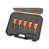 8mm Heavy Duty Countersunk Drill Puncher Bit Set Portable Edge Banding Punching Handheld Metal 5 Pcs