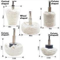 Car Motorcycle Polisher Polishing Buffing Pad Mop Wheel Kit Set for Drill Rotary white