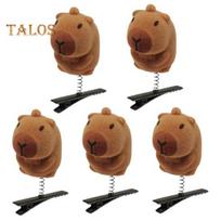 5 vnt. Plaukų segtukai Animacinis Kapibaros Lėlytė Su Saulės Akiniais Pavasariniai Plaukų Segtukai Dekoratyvinė Plaukų Puošmena 5pcs brown
