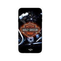 Coque Samsung Galaxy j7 2018 Motorcycles Harley Davidson Logo Maniacase juoda