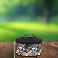 Camping Pot Bag Cooking Storage with Handles Portable Round Utensils Organizer Cookware yellow
