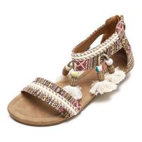 Fashion Women Wedge Sandals Vintage Bohemia Gladiator Ladies Sandles For Woman Shoes Summer Plue Size hjn7 36 ruda