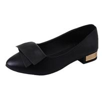 Fashion 2024 New Women Office Shoes Pumps Wedding Office Lady Dress Pointed Shoes Slip Shallow Leather Lightweight Soft Shoes for Ladies 35 juoda