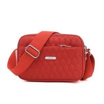 Įprastas nailoninis pečių krepšys moterims Daugiafunkcinis „Messenger“ rankinė ir piniginė Madinga „Crossbody“ krepšys pirkinių telefono piniginė 23*11*16cm raudona