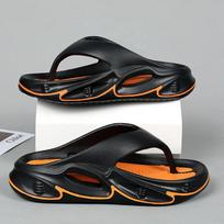Fashion Men Flip Flops Outdoor Indoor Slippers Thick Soft Sole Men Beach Sandals Non-slip Bathroom Home Men Women Slippers Flip Flops 44-45 beige