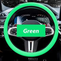 Universalus automobilio silikoninis vairo užvalkalas Elastingas pirštinės užvalkalas Tekstūruotas Minkštas Daugiaspalvis Automobilio dekoravimo užvalkalai Aksesuarai žalia
