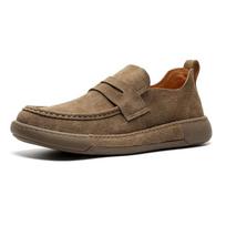 Prabangus Prekės ženklas Suede Loafers Odiniai Batai Vyrams Lauko Lengvi Rankų Darbo Sportbačiai Patogūs Laisvalaikio Batai Vyrams Įslystami Važiavimo 44 geltona