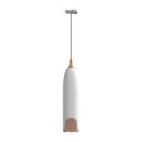 Electric Milk Frother Kitchen Drink Foamer Whisk Coffee Cappuccino Creamer Whisk Frothy Blend Whisker Egg Beater CHINA white