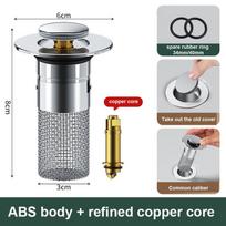 Washbasin Drains Filter Bathroom Anti-odor Anti-clogging Pop-Up Sink Filter Sink Strainer Kitchen Accessories