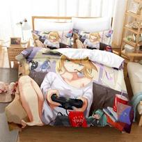Anime Fate EXTRA Saber Nero Duvet Cover Bedding Comforter sets Soft Quilt Cover and Pillowcases Single/Double/Queen/King 135x200cm 2pcs