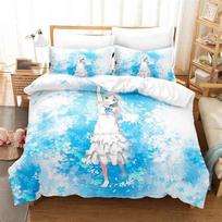 3D Printed Anime Anohana Honma Meiko Bedding Sets exquisite bed supplies set duvet cover bed comforter set luxury birthday gift 135x200cm 2pcs