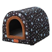 Indoor Dog House with Door Outdoor Dog House for Winter Detachable Flexible Fabric Door Cold Weather Pet Winter House Washable M