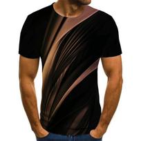 Vasaros vyriški moteriški 3D marškinėliai Madingi grafiniai apvalia kaklo iškirpte laisvalaikio trumparankoviai Hip Hop gatvės stiliaus oversized marškiniai 6XL black