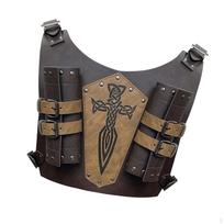 Back Sword Frog Adjustable Faux Leather for Cosplay Larp Stage Middle Ages Roman