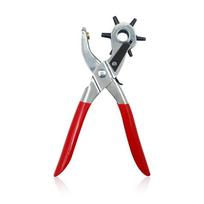 Leather Belt Hole Punch Plier Eyelet Puncher Revolve Sewing Machine Bag Setter Tool Watchband Strap Household leathercraft gray