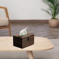 Elegantiškas medinis servetėlių dėžutės laikiklis namams ir biurui 22cmx12cmx10cm