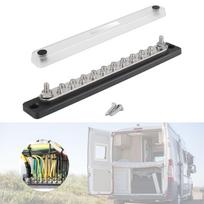 Power Distribution Block Bus Bar 150A 12-36V Easy to Install Heat Insulation white