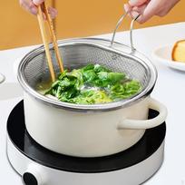 Frying Basket Deep Fryer Tableware Multipurpose Stainless Steel Mesh Strainer Noodle 18cm