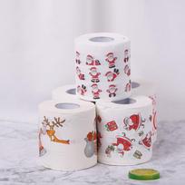 Kalėdų stalo servetėlė Namai Kalėdų senelio vonios tualeto ritininis popierius Kalėdų dekoro servetėlė Christmas gift box gray