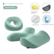Atminties putų kumeliuko saloninis masažinis pagalvis Universalus veido atlošas masažui SPA grožio salonui Pad Atsipalaiduok U formos veido pagalvis As description gray