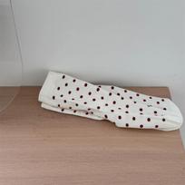 Red Polka Dot Women Socks Korean Fashion Cotton Middle-tube Socks Women Harajuku Retro Streetwear Knited Elastic Long Socks Sox EUR 35-39
