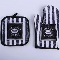 Kitchen Baking Cooking Accessories Print Oven Mitt Glove Pad Washable Microwave Pizza Anti-Hot Insulation Mat  Kitchen Decor