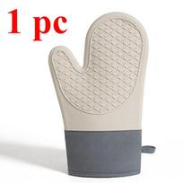2 VNT. Silikoninės orkaitės pirštinės, karščiui atsparios orkaitės pirštinės, sutirštintos pirštinės nuo nusiplikymo, virtuvės kepimo įrankis beige