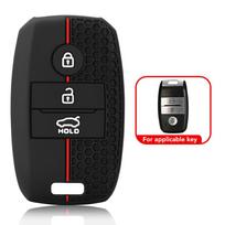 Silikoninis automobilio pultelio dangtelis KIA Rio Rio5 Sportage Ceed K3 KX3 K4 K5 Sedona Grand Carnival Snugly Sorento 3-Button