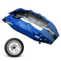 2 vnt. Universali stabdžių suportų dangtelio aliuminio lydinio suportų surinkimo komplektas Apsaugokite automobilio stabdžių suportą Pagerinkite bendrą išvaizdą S mėlyna