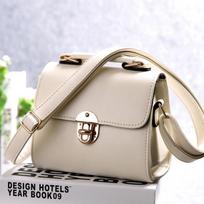 Krepšys Moteriškas krepšys Studentų pečių krepšys Crossbody Bag Mažas kvadratinis krepšys One Size white