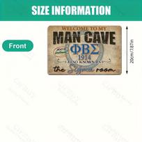 Phi Beta Sigma 1914 Iron Metal Sign Wall Decor for Man Cave Bar Fraternity House Rust Resistant Easy to Hang Collectible Sign 20x30cm balta