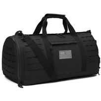 QT&QY 40L Sport Gym Bag Tactical Travel Duffel Bag For Men survival Fitness Duffel Bag Training Bag Basketball Weekender Bag juoda
