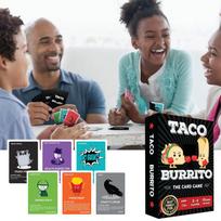 Šeimos stalo žaidimai „Taco Vs Burrito“, skirti 6–8, 8–12 metų ir vyresniems vaikams – linksmi kortų žaidimai vaikams ir šeimoms, vaikų šeimos žaidimų naktis One Size gray