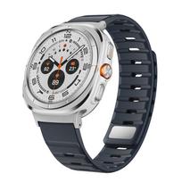 Stilingas silikoninis magnetinis dirželis Samsung Watch 7 Ultra 47MM Silver head gray