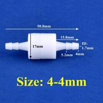 10Pcs/Lot 4~12mm POM Check Valve Aquarium Fish Tank Water Pipe One-way Valve Water Air Pump Adapter Watering Irrigation Hose Joint Non-Return Valve 4x4mm (10 Pieces) blue