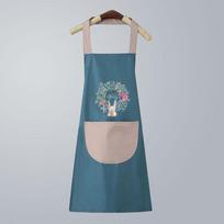 Women's Apron Waterproof Household PVC Oil-proof Aprons For Chef Cooking Baking Home Cleaning Restaurant Kitchen Accessories mėlyna