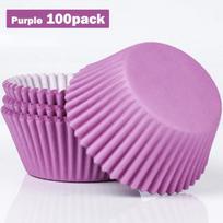 100 vnt. keksiukų formelių popieriniai keksiukų įdėklai keksiukų laikiklis vienkartinės riebams atsparios kepimo desertų pyrago puodelio formelės pink