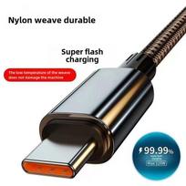 6A Super Flash Type-C įkrovimo laidas Huawei, Vivo, Honor ir OPPO telefonams 1m white