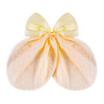 Plaukų segtukas Moteriškas Šilkinis Satino Didelis Kaspinas Plaukų Segtukai Mazgelio Dekoras Mergaitei šviesiai geltonos spalvos