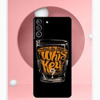Cigar and Whiskey Case For Samsung Galaxy S24 S23 Ultra S22 S20 FE S21 FE Note 10 20 S8 S9 S10 Plus Cover Galaxy S21 FE brown