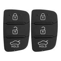 Remote Car Key Shell 3 Buttons Car Remote Key Shell Cover Silicone Smart Blade Fob Case Cover for Hyundai Kia RIO K2 K5 Sportage black