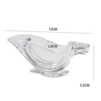 Manual Lemon Squeezer Kitchen Fruit Mini Manual Juicer Bird Shape Transparent Portable For Orange Kitchen Home Slip Tool white