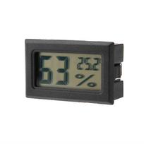 Embedded Digital Hygrometer Thermometer Humidity Temperature Monitor with Built in Probe Black