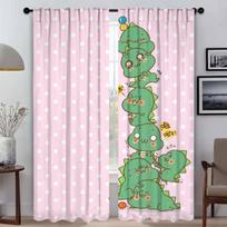 Dinosaur Window Curtain for Room 2 Panel Modern Living Room Curtains Home Interior Curtains Shades Partition Tulle for Bedroom W50xH70cmx2pcs-CL