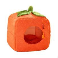 Cat Pet Bed Tent Cave House Dog for Kitten Poodle Chihuahua Style A orange
