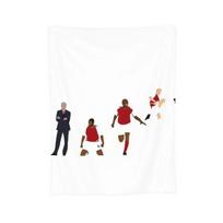 Arsenal Invincibles Minimalistinės meno antklodės Minkštos šiltos flanelinės antklodės lovai Svetainės piknikas Kelionių namų sofa 30x40in black