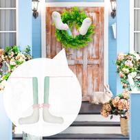 2 Pieces Easter Bunny Leg Decor Hanging Ornament Cute Photo Props Photography Garland Decoration for žalia
