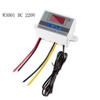 W3001 skaitmeninis LED temperatūros valdiklis 10A termostato valdymas su NTC jutiklio zondu XH-W3001 12V 24V 110V 220V gray